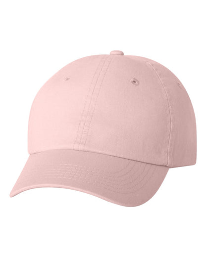 Valucap Youth Small Fit Bio-Washed Dad Hat VC300Y #color_Light Pink