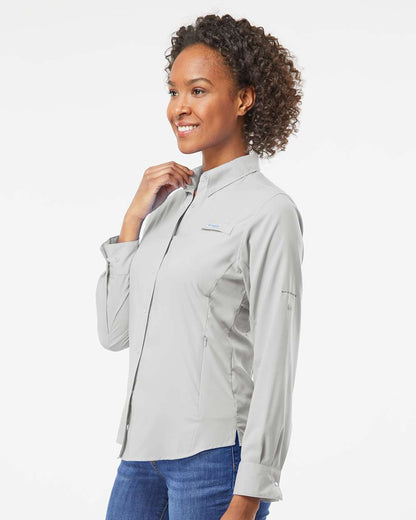 Columbia Women's PFG Tamiami™ II Long Sleeve Shirt 212465 #colormdl_Cool Grey