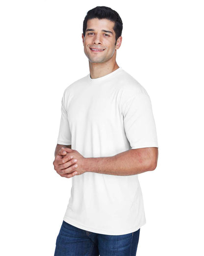 UltraClub Men's Cool & Dry Sport Performance Interlock T-Shirt 8420 #colormdl_White