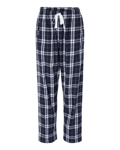 Boxercraft Women's Haley Flannel Pants BW6620 #color_Navy/ Silver