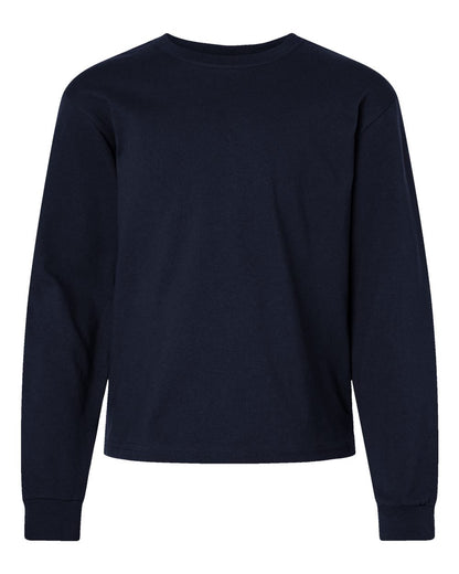 BELLA + CANVAS Youth 6oz. Heavyweight Long Sleeve Tee 3511Y #color_Navy