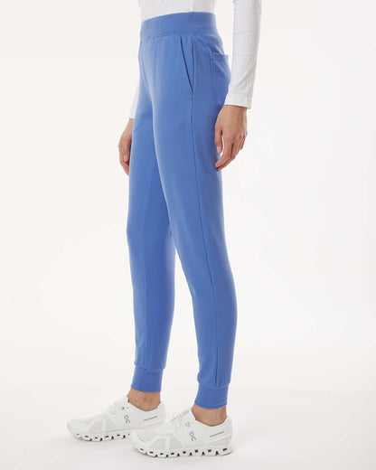 Jaanuu Women's Petite Sizes Rubi Ultrasoft Scrub Joggers W40001P #colormdl_Ceil Blue