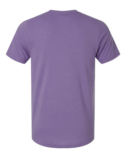 Tultex Combed CVC T-Shirt 602CVC #color_Heather Deep Purple