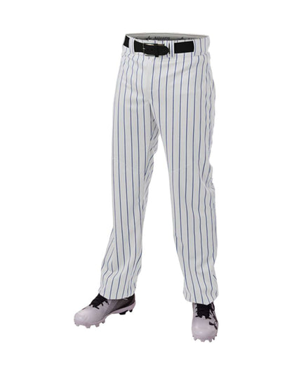 Alleson Athletic Crush Pinstripe Pants 655WPN #color_White/ Royal