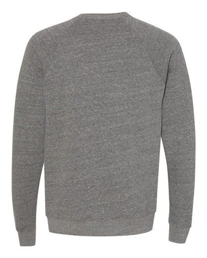 BELLA + CANVAS Sponge Fleece Raglan Crewneck Sweatshirt 3901 #color_Deep Heather