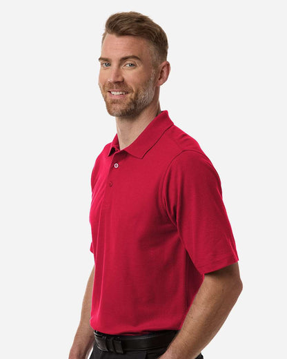 Harriton Men's Tall Maverick CVC Pique Polo M105T #colormdl_Red