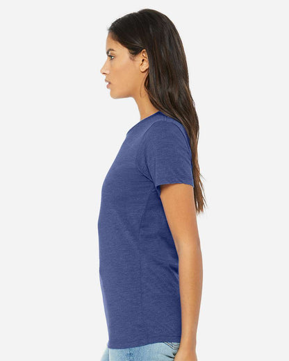 BELLA + CANVAS Women’s Relaxed Fit Triblend Tee 6413 #colormdl_True Royal Triblend