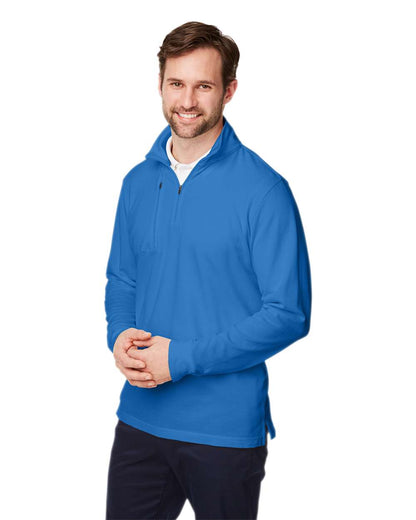 Devon & Jones Men's New Classics® Performance Quarter-Zip Pullover DG400 #colormdl_French Blue