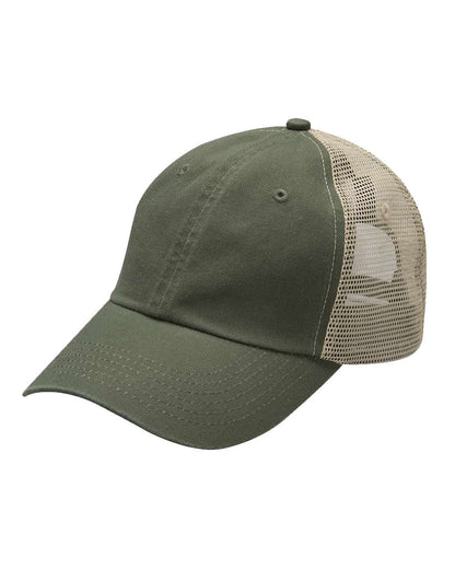 Adams Headwear Vibe Cap VB101 #color_Olive/ Tan