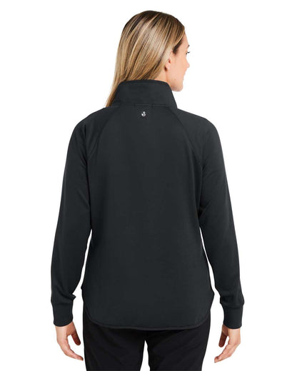 Swannies Women's Ellis Snap Neck Pullover SWE400L #colormdl_Black