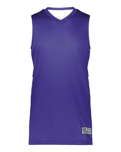 Augusta Sportswear Youth Alley-Oop Reversible Jersey 1167 #color_Purple/ White