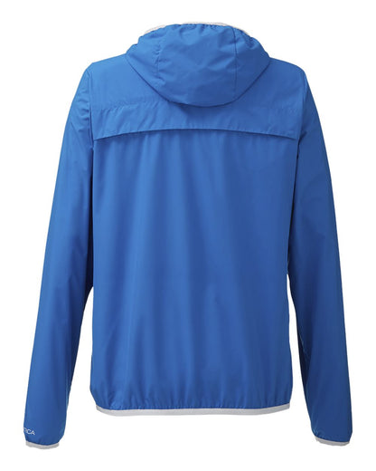 Nautica Women's Stillwater Hooded Windbreaker N17927 #color_Royal