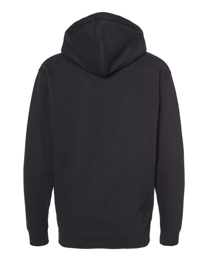 Independent Trading Co. Unisex Heavyweight Full-Zip Hooded Sweatshirt IND4000Z #color_Black