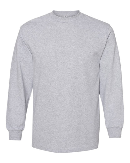 American Apparel Unisex Heavyweight Cotton Long Sleeve Tee 1304 #color_Heather Grey