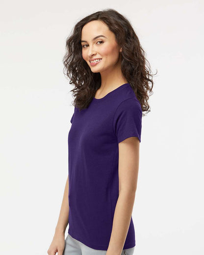 M&O Women's Gold Soft Touch T-Shirt 4810 #colormdl_Purple