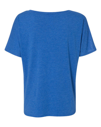 BELLA + CANVAS Women’s Slouchy V-Neck Tee 8815 #color_True Royal Triblend