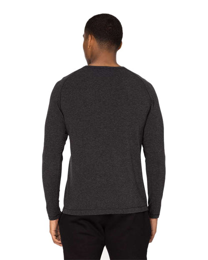 Threadfast Apparel Unisex Impact Long-Sleeve T-Shirt 382LS #colormdl_Black Heather