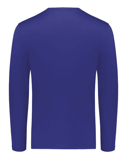 Holloway Unisex Essential Long Sleeve T-Shirt Powered By Coolcore 222138 #color_Purple