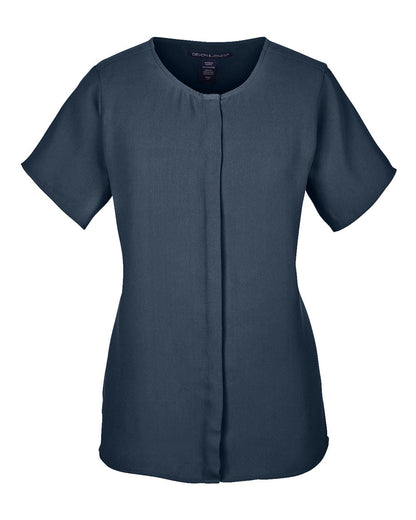 Devon & Jones Women's Perfect Fit™ Crepe Blouse DP612W #color_Navy