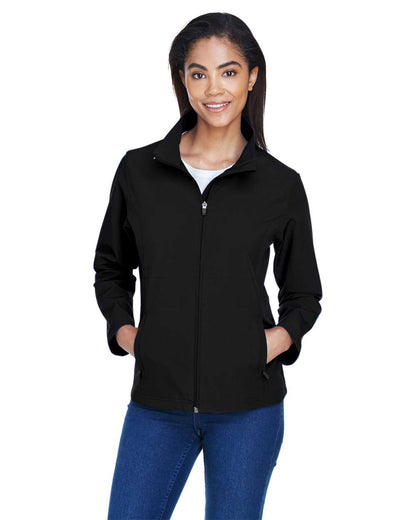 Team 365 Women's Leader Soft Shell Jacket TT80W #colormdl_Black