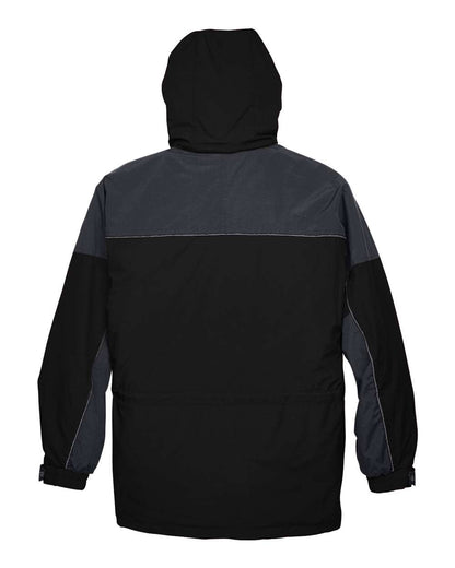 North End Men's 3-in-1 Two-Tone Parka 88006 #color_Black