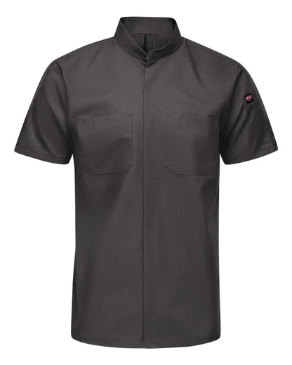 Red Kap Men's Tall Mimix™ Pro+ Short Sleeve Work Shirt With OilBlok SX46T #color_Charcoal