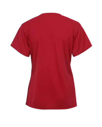 Badger Youth B-Core V-Neck T-Shirt 2162 #color_Red