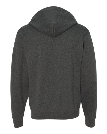 JERZEES Unisex NuBlend® Full-Zip Hooded Sweatshirt 993MR #color_Black Heather