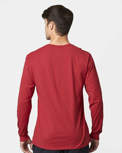 Russell Athletic Unisex Combed Ringspun Long Sleeve T-Shirt 600LRUS #colormdl_True Red