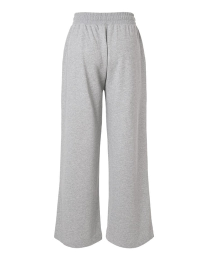 American Apparel Women's French Terry Wide Leg Pants FTP00 #color_Heather Grey
