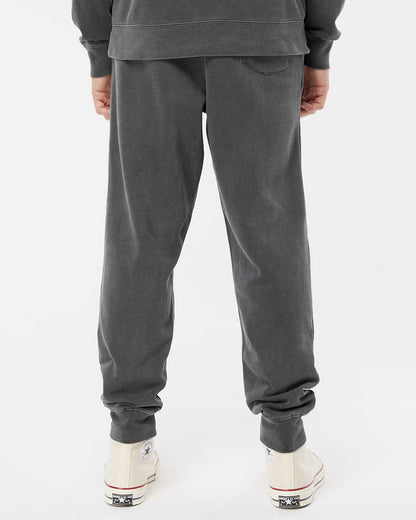 Independent Trading Co. Unisex Pigment-Dyed Fleece Sweatpants PRM50PTPD #colormdl_Pigment Black