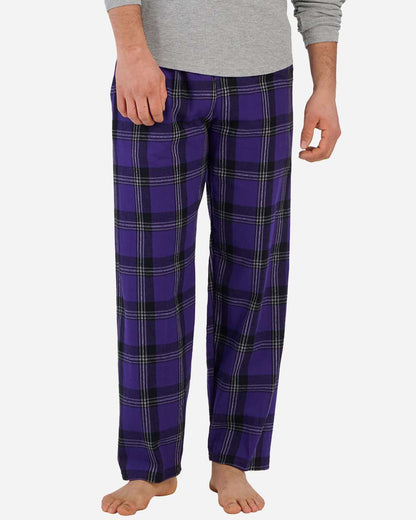Boxercraft Men's Harley Flannel Pants BM6624 #color_Purple Mcintosh Plaid