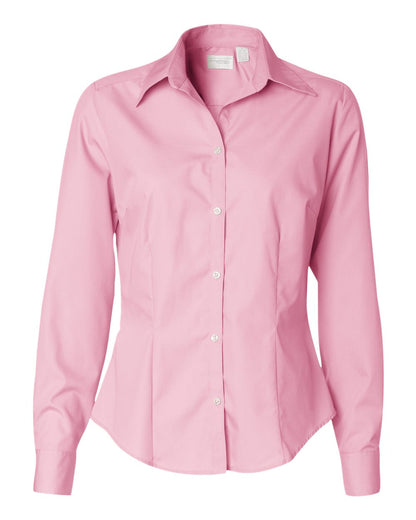 Van Heusen Women's Silky Poplin Shirt 13V0114 #color_Pink