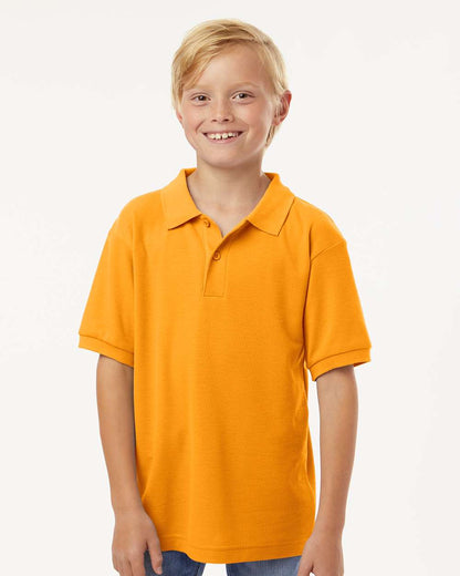 AllPro Youth Pique Polo 62800Y #colormdl_Gold