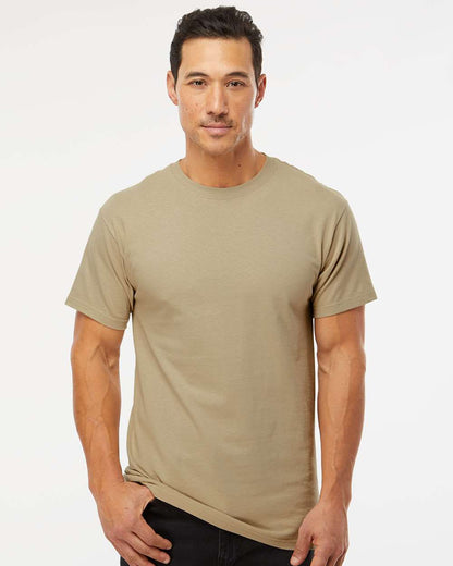 M&O Men's Gold Soft Touch T-Shirt 4800 #colormdl_Sand