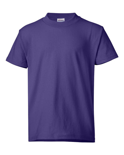 Hanes Ecosmart™ Youth T-Shirt 5370 #color_Purple