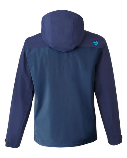 vineyard vines Men's On-The-Go Packable Rain Shell O001647 #color_Blue Blazer