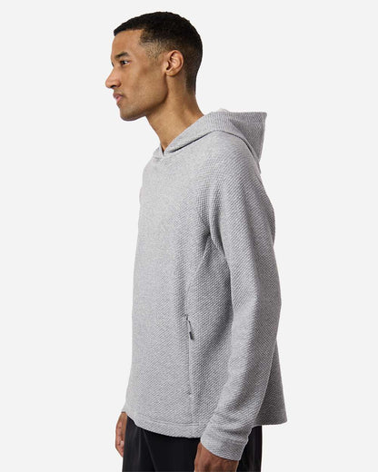 North End Men's Spirit Textured Hooded Pullover NE729 #colormdl_Platinum Heather