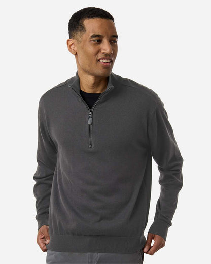 Devon & Jones Men's New Classics Quarter-Zip Sweater DG446 #colormdl_Graphite