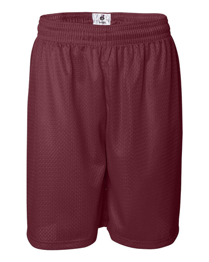 Badger Pro Mesh 9" Shorts 7209 #color_Cardinal