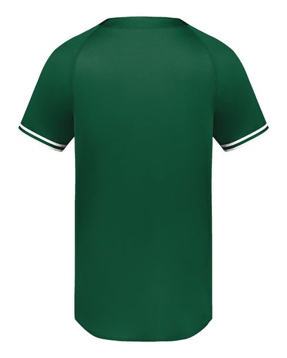 Augusta Sportswear Cutter Henley Jersey 6905 #color_Dark Green/ White