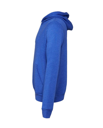 BELLA + CANVAS Sponge Fleece Full-Zip Hoodie 3739 #color_True Royal