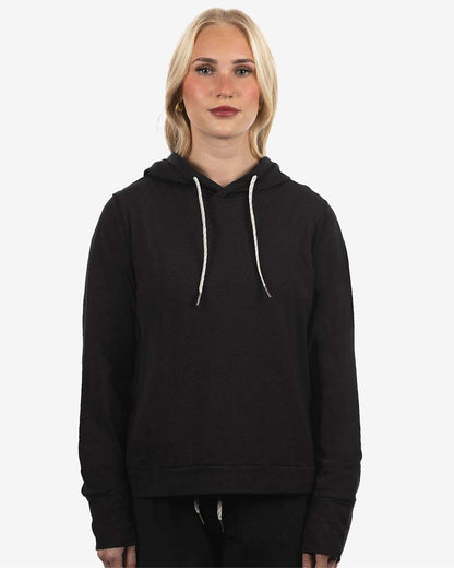 Burnside Women's Dawn to Dusk Hooded Sweatshirt 5667 #colormdl_Heather Black