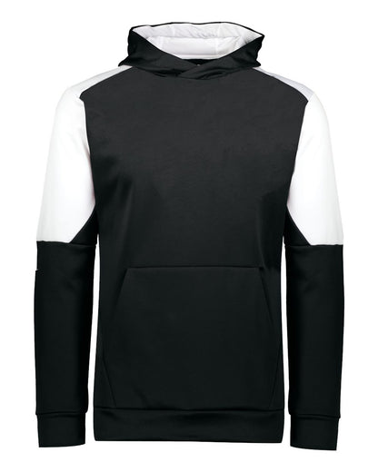 Holloway Youth Blue Chip Hooded Sweatshirt 222640 #color_Black/ White