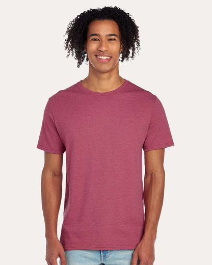 JERZEES Premium Blend Ring-Spun T-Shirt 560MR #colormdl_Raspberry Heather