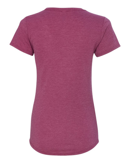 Gildan Softstyle® Women’s Triblend T-Shirt 6750L #color_Heather Raspberry