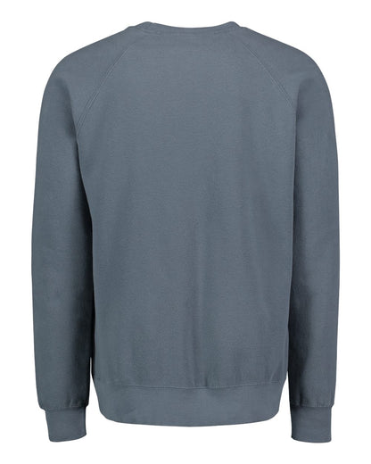 MV Sport Men's Vintage Fleece Raglan Crewneck Sweatshirt 17116 #color_Marine