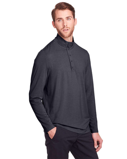 North End Men's JAQ Stretch Performance Snap-Neck Pullover NE400 #colormdl_Carbon