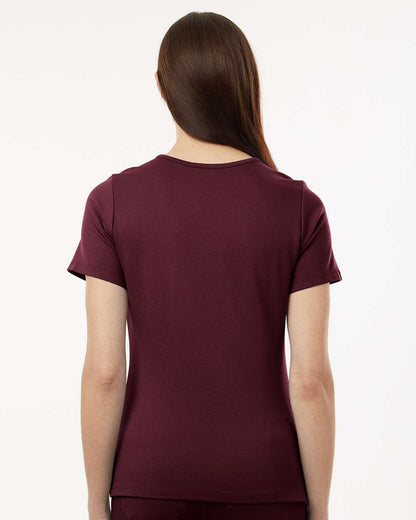 Jaanuu Women's Cesi Ultrasoft Scrub V-Neck Top W30003 #colormdl_Burgundy