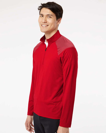 Adidas Shoulder Stripe Quarter-Zip Pullover A520 #colormdl_Team Power Red